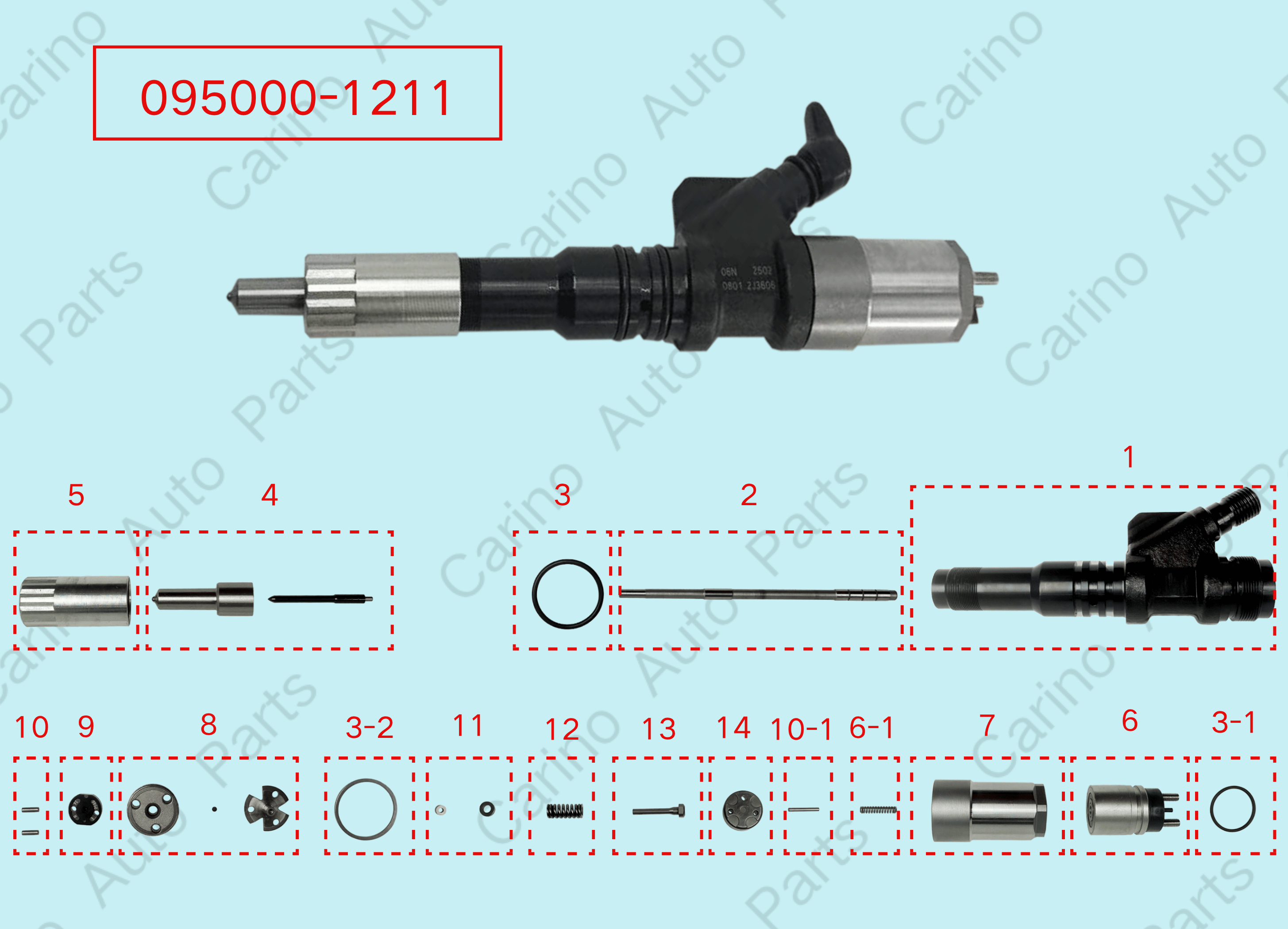 095000-1211 Diesel Injector Overview Diagrams Updating