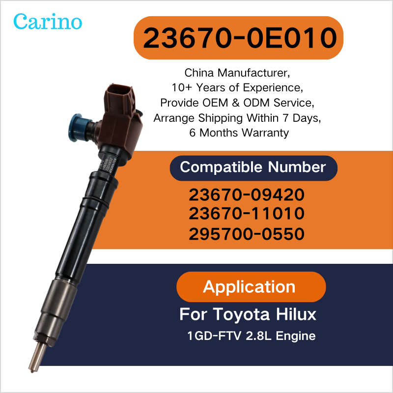 Fuel Injectors for Toyota: 23670-0E010, 23670-0E020, and 23670-0E050
